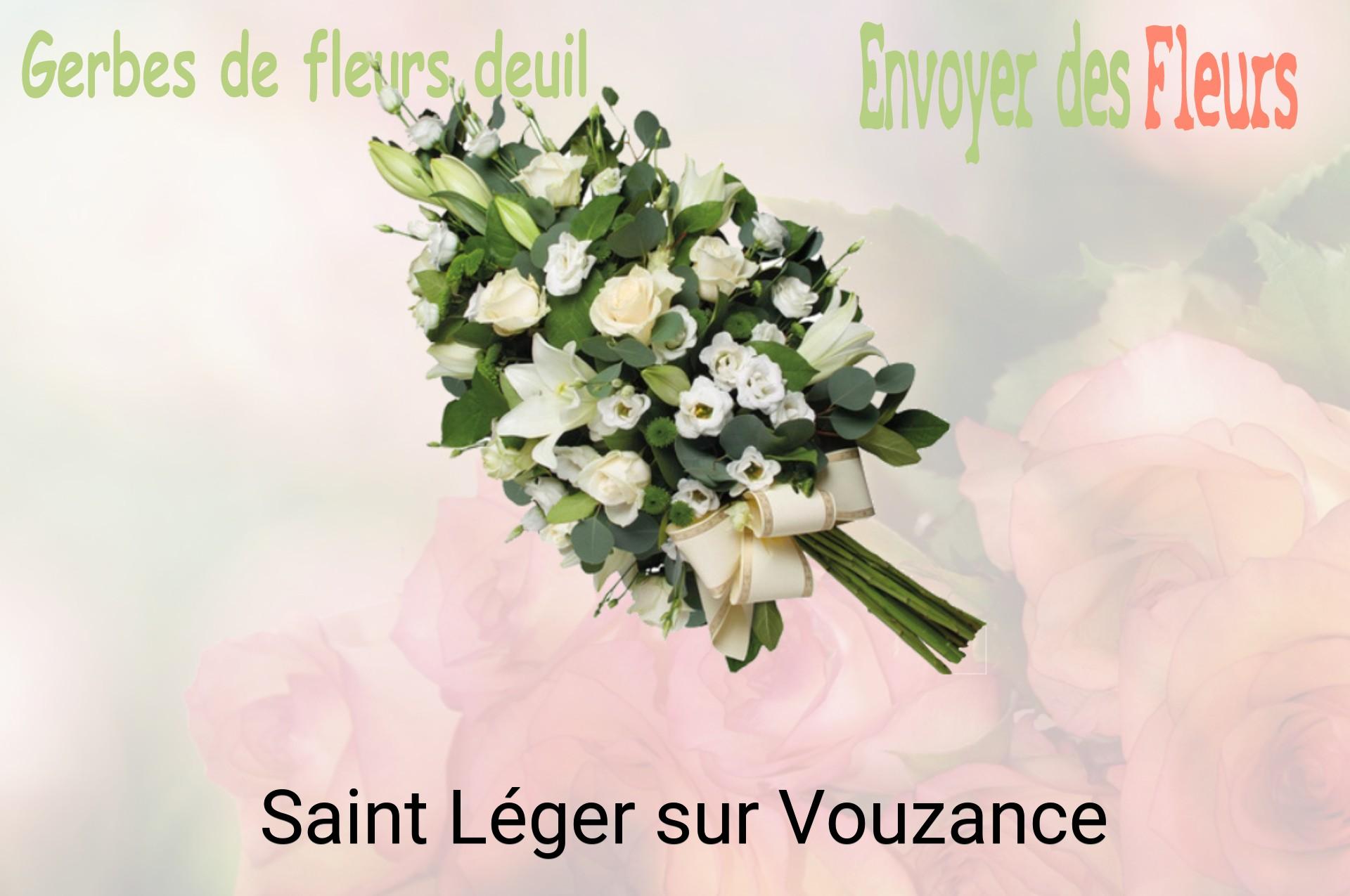 Gerbe de fleurs de deuil livrée à Saint-Léger-sur-Vouzance
